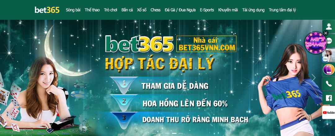 Giao diện Bet365 games